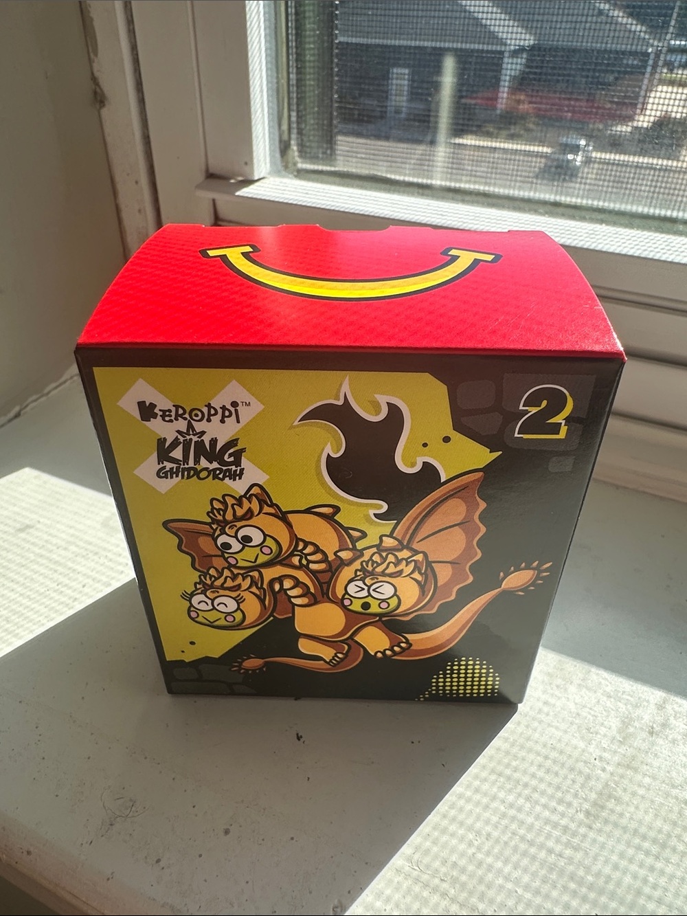 McDonald's Red and Yellow Keroppi King Ghidorah Collectible Box